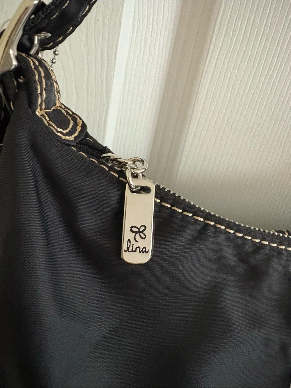 Nina Black Hobo Bag